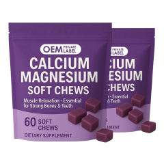 Calcium Magnesium Muscle & Bone Support Soft Chews,MY SHOP,Calcium Magnesium Muscle & Bone Support Soft Chews
