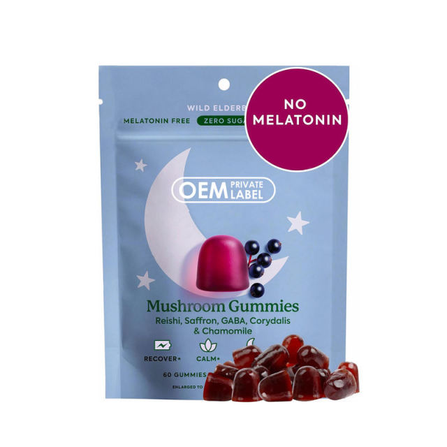 Melatonin-Free Mushroom Calm & Recovery Gummies,MY SHOP,Melatonin-Free Mushroom Calm & Recovery Gummies