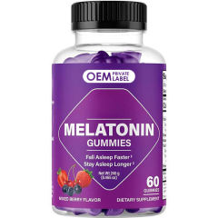 Mixed Berry Flavor Melatonin Sleep Support Gummies,MY SHOP,Mixed Berry Flavor Melatonin Sleep Support Gummies