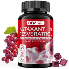 Astaxanthin Resveratrol 24mg with Vitamin B1 Gummies,MY SHOP,Astaxanthin Resveratrol 24mg with Vitamin B1 Gummies