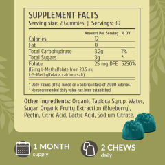 15 mg L-Folic Acid Gummies,MY SHOP,15 mg L-Folic Acid Gummies