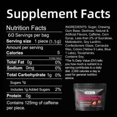 Strawberry-flavored caffeine gum,MY SHOP,Strawberry-flavored caffeine gum