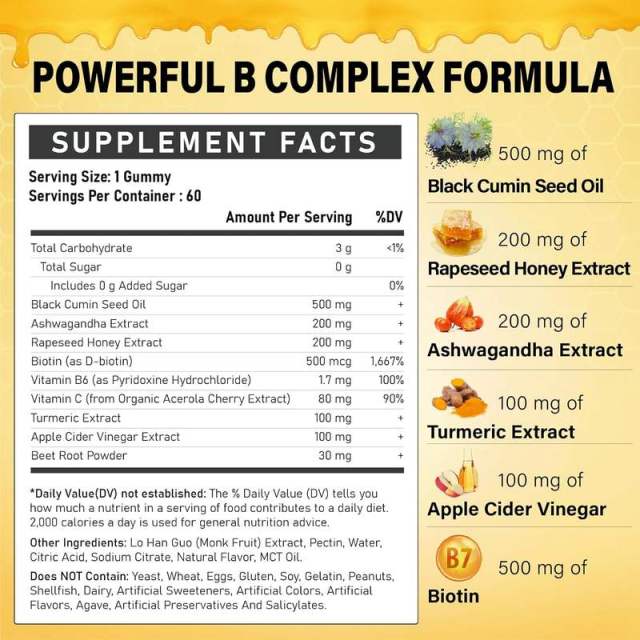 Black Seed Oil Honey Wellness Gummies,MY SHOP,Black Seed Oil Honey Wellness Gummies