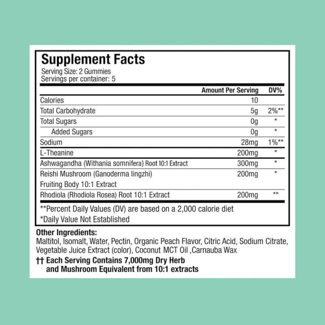 Ashwagandha Reishi L-Theanine Stress Relief Gummies,MY SHOP,Ashwagandha Reishi L-Theanine Stress Relief Gummies
