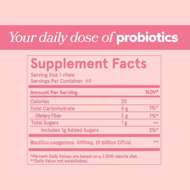 Probiotic Soft Chews for Digestive Health & Immunity,MY SHOP,Probiotic Soft Chews for Digestive Health & Immunity