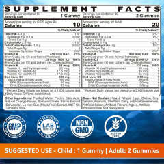 Kids & Adults Cod Liver Oil Bone Support Gummies,MY SHOP,Kids & Adults Cod Liver Oil Bone Support Gummies