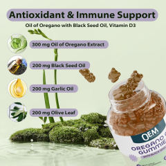 Natural Oregano Black Seed Oil Wellness Gummies,MY SHOP,Natural Oregano Black Seed Oil Wellness Gummies
