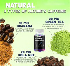 Blueberry Flavor Caffeine Energy Gummies,MY SHOP,
