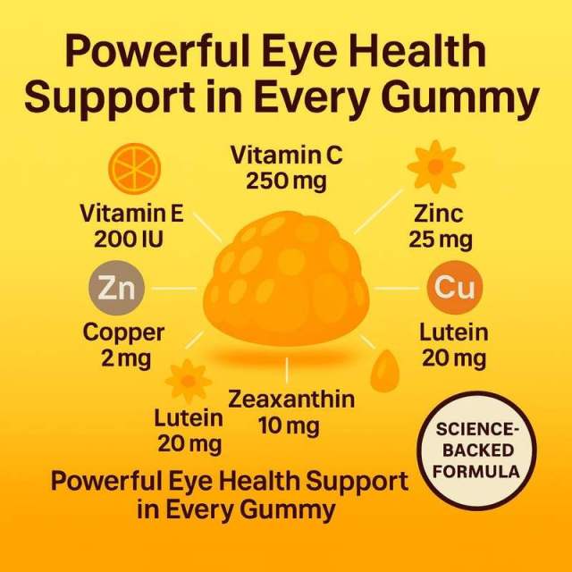 Blue Light Protection Lutein Zeaxanthin Gummies,MY SHOP,Blue Light Protection Lutein Zeaxanthin Gummies