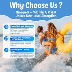 Kids & Adults Cod Liver Oil Bone Support Gummies,MY SHOP,Kids & Adults Cod Liver Oil Bone Support Gummies
