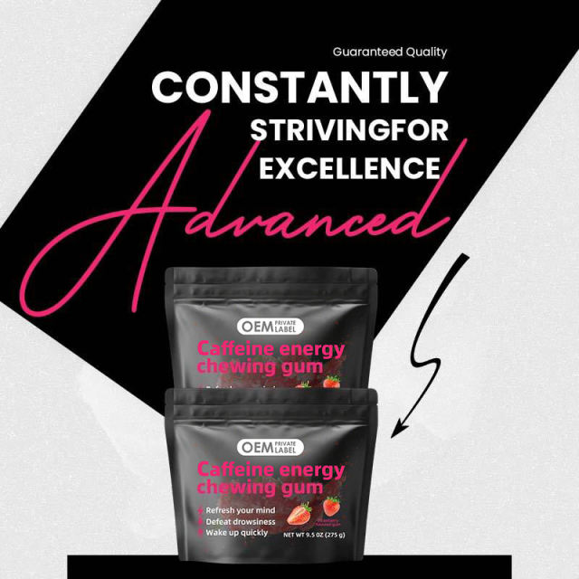 Strawberry-flavored caffeine gum,MY SHOP,Strawberry-flavored caffeine gum