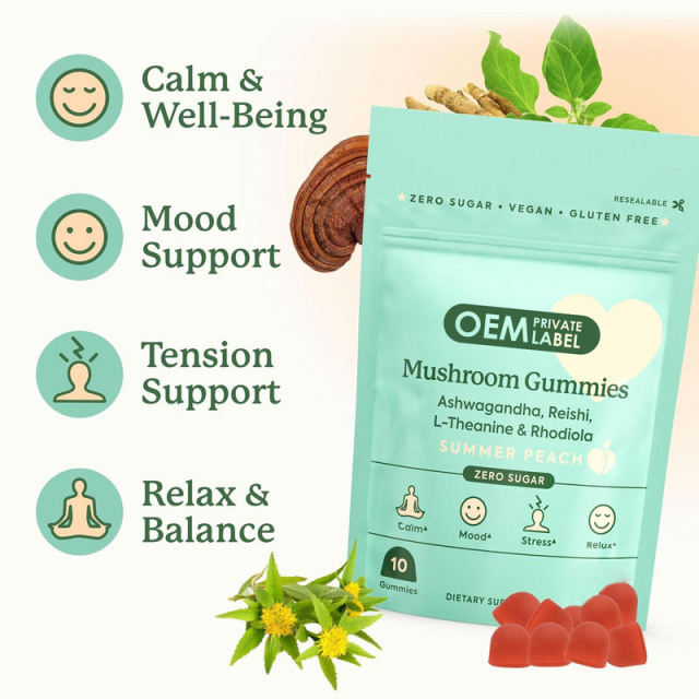 Ashwagandha Reishi L-Theanine Stress Relief Gummies,MY SHOP,Ashwagandha Reishi L-Theanine Stress Relief Gummies