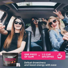 Strawberry-flavored caffeine gum,MY SHOP,Strawberry-flavored caffeine gum