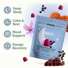 Melatonin-Free Mushroom Calm & Recovery Gummies,MY SHOP,Melatonin-Free Mushroom Calm & Recovery Gummies