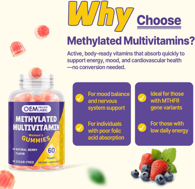 Women's Methylated Multivitamin Sugar-Free Gummies,MY SHOP,Women's Methylated Multivitamin Sugar-Free Gummies