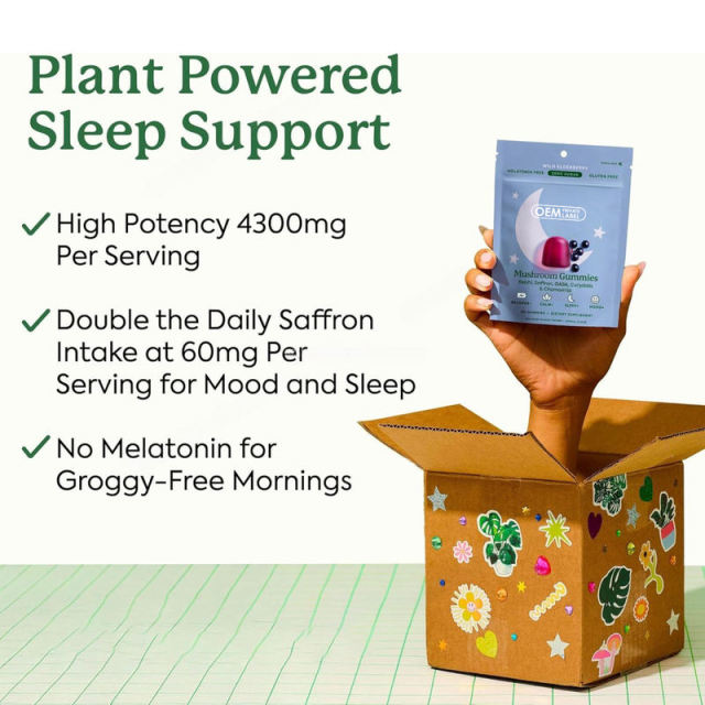Melatonin-Free Mushroom Calm & Recovery Gummies,MY SHOP,Melatonin-Free Mushroom Calm & Recovery Gummies