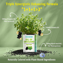 Oil of Oregano & Black Seed Oil with Vitamin D3 Gummies,MY SHOP,Oil of Oregano & Black Seed Oil with Vitamin D3 Gummies