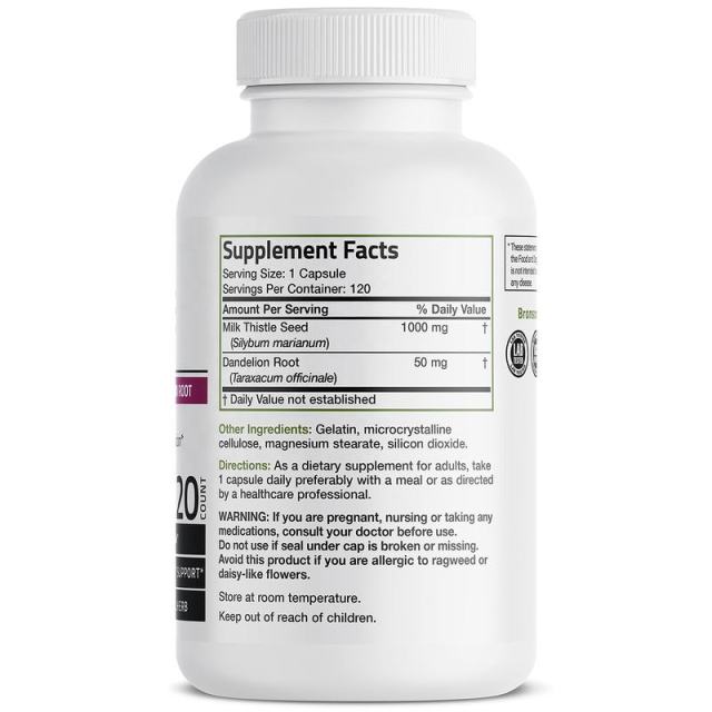 Milk Thistle & Dandelion Capsule Supplement,MY SHOP,Milk Thistle & Dandelion Capsule Supplement