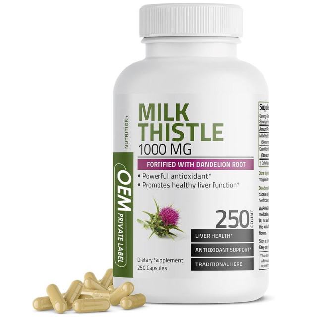 Milk Thistle & Dandelion Capsule Supplement,MY SHOP,Milk Thistle & Dandelion Capsule Supplement