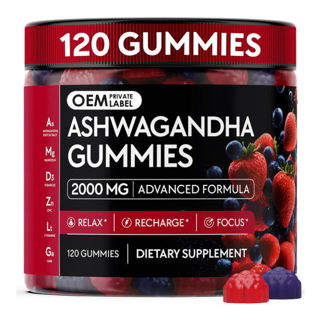 Ashwagandha 2000mg Advanced Formula Gummies,MY SHOP,Ashwagandha 2000mg Advanced Formula Gummies