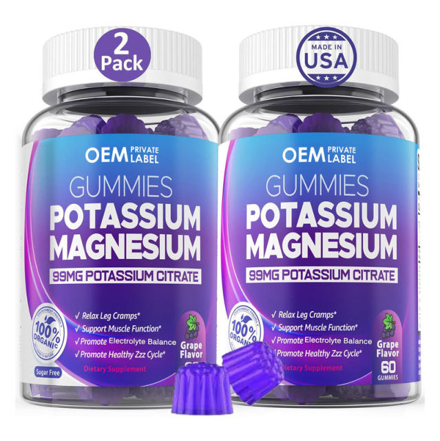 Potassium Magnesium Muscle Function & Sleep Support Gummies,MY SHOP,Potassium Magnesium Muscle Function & Sleep Support Gummies