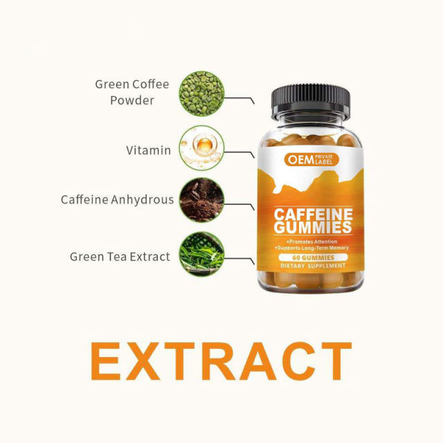 Caffeine Focus & Cognitive Support Gummies,MY SHOP,Caffeine Focus & Cognitive Support Gummies