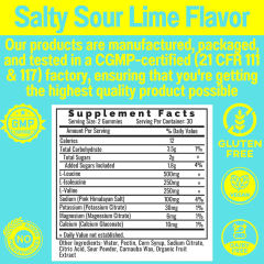 Salty Sour Lime BCAA Electrolytes Recovery Gummies,MY SHOP,Salty Sour Lime BCAA Electrolytes Recovery Gummies