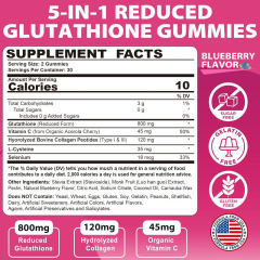 Glutathione Antioxidant & Skin Health Pectin-Based Gummies,MY SHOP,Glutathione Antioxidant & Skin Health Pectin-Based Gummies