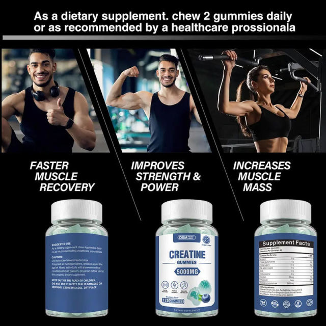 Creatine Monohydrate Muscle Recovery & Energy Gummies,MY SHOP,Creatine Monohydrate Muscle Recovery & Energy Gummies