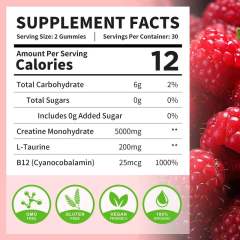 Adult Creatine Monohydrate Workout & Muscle Relief Gummies,MY SHOP,Adult Creatine Monohydrate Workout & Muscle Relief Gummies