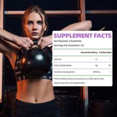 Vegan Creatine Monohydrate Muscle Growth & Strength Gummies,MY SHOP,Vegan Creatine Monohydrate Muscle Growth & Strength Gummies