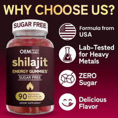 Organic Himalayan Shilajit Sugar-Free Energy Gummies,MY SHOP,Organic Himalayan Shilajit Sugar-Free Energy Gummies