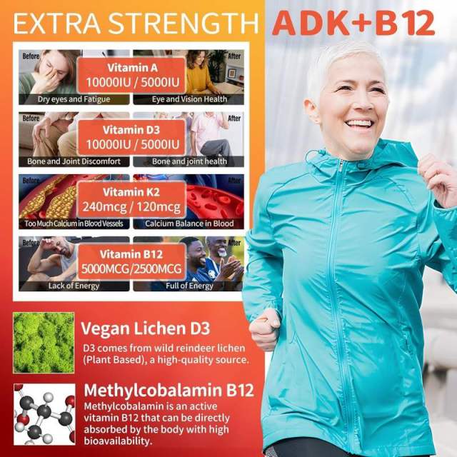 ADK B12 Multi-Vitamin Immune & Overall Health Support Gummies,MY SHOP,ADK B12 Multi-Vitamin Immune & Overall Health Support Gummies