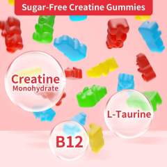 Adult Creatine Monohydrate Workout & Muscle Relief Gummies,MY SHOP,Adult Creatine Monohydrate Workout & Muscle Relief Gummies