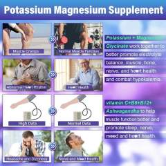 Potassium Magnesium Muscle Function & Sleep Support Gummies,MY SHOP,Potassium Magnesium Muscle Function & Sleep Support Gummies