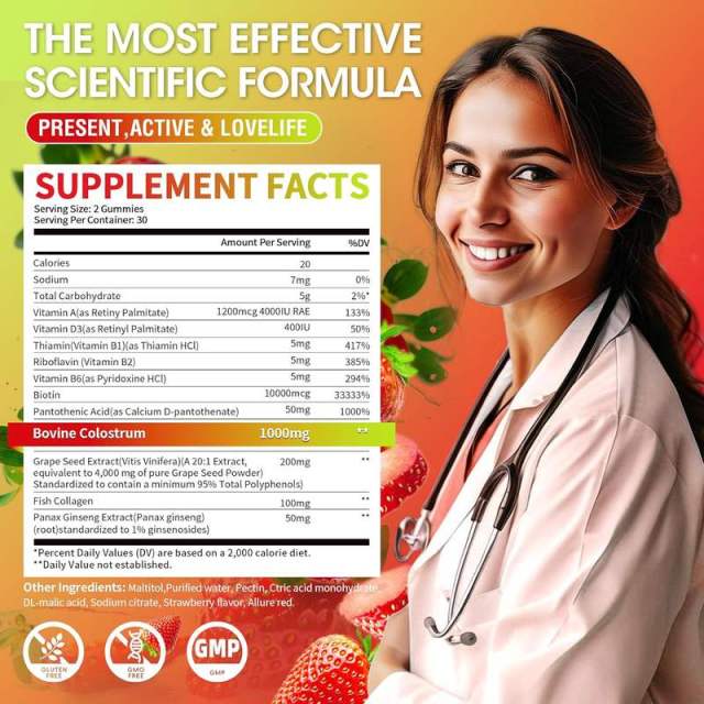 Colostrum Daily Immune & Energy Boost Gummies,MY SHOP,Colostrum Daily Immune & Energy Boost Gummies