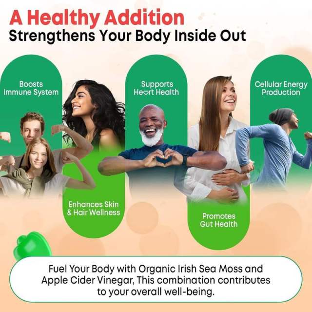 Sea Moss ACV Skin, Hair, Nails & Detox Support Gummies,MY SHOP,Sea Moss ACV Skin, Hair, Nails & Detox Support Gummies