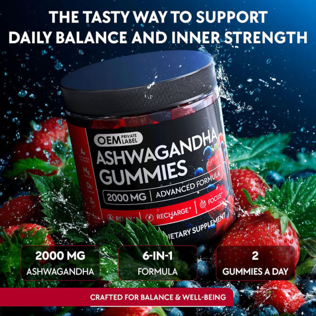 Ashwagandha 2000mg Advanced Formula Gummies,MY SHOP,Ashwagandha 2000mg Advanced Formula Gummies