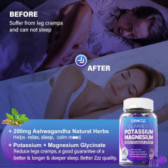 Potassium Magnesium Muscle Function & Sleep Support Gummies,MY SHOP,Potassium Magnesium Muscle Function & Sleep Support Gummies