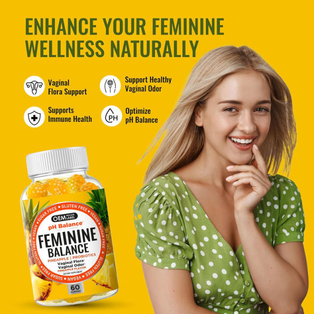 Sugar-Free Vegan Feminine Balance Vaginal Flora Support Gummies,MY SHOP,Sugar-Free Vegan Feminine Balance Vaginal Flora Support Gummies