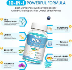 N-Acetyl Cysteine with Glycine, Quercetin & Milk Thistle Gummies,MY SHOP,N-Acetyl Cysteine with Glycine, Quercetin & Milk Thistle Gummies