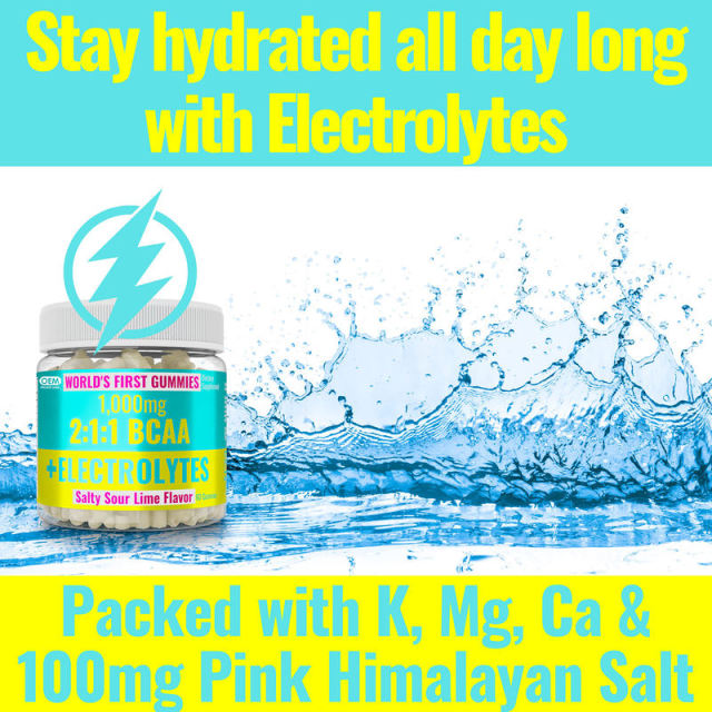 Salty Sour Lime BCAA Electrolytes Recovery Gummies,MY SHOP,Salty Sour Lime BCAA Electrolytes Recovery Gummies