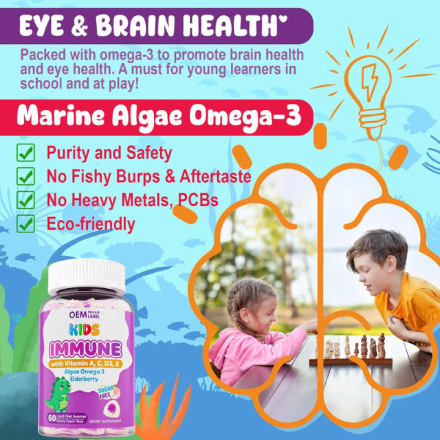 Kids Multi-Vitamin Immune & Brain Support Gummies,MY SHOP,Kids Multi-Vitamin Immune & Brain Support Gummies