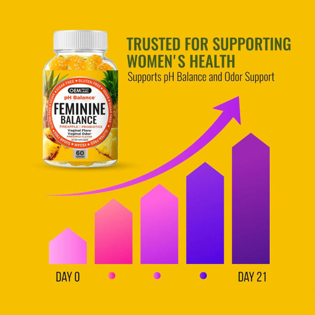 Sugar-Free Vegan Feminine Balance Vaginal Flora Support Gummies,MY SHOP,Sugar-Free Vegan Feminine Balance Vaginal Flora Support Gummies