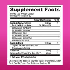 Women's Probiotic 50B CFU with Prebiotics Capsule Supplement,MY SHOP,Women's Probiotic 50B CFU with Prebiotics Capsule Supplement