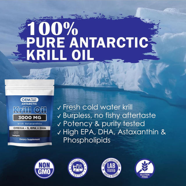 Antarctic Krill Oil 1200mg Phospholipid Omega-3 Softgels Supplement,MY SHOP,Antarctic Krill Oil 1200mg Phospholipid Omega-3 Softgels Supplement