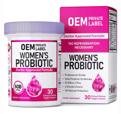 Women's Probiotic 50B CFU with Prebiotics Capsule Supplement,MY SHOP,Women's Probiotic 50B CFU with Prebiotics Capsule Supplement