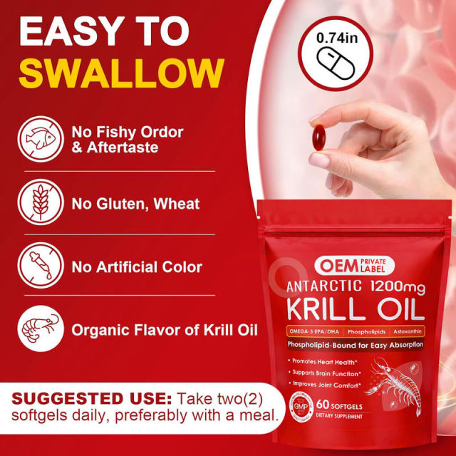High-Strength 3000mg Antarctic Krill Oil Softgels Supplement,MY SHOP,3000mg Antarctic Krill Oil - OEM Supplement Manufacturer