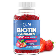 Biotin Gummies 10,000 mcg Per Serving Natural Strawberry Flavor Gluten Free Gelatin Free 100 Count,MY SHOP,Biotin Gummies 10,000 mcg Per Serving Natural Strawberry Flavor Gluten Free Gelatin Free 100 Count