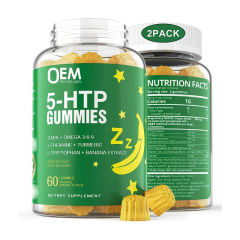 5-HTP Gummies Natural Banana Flavor Stress Less Stay Relaxed with GABA L-Theanine Turmeric 60 Gummies,MY SHOP,5-HTP Gummies Natural Banana Flavor Stress Less Stay Relaxed with GABA L-Theanine Turmeric 60 Gummies